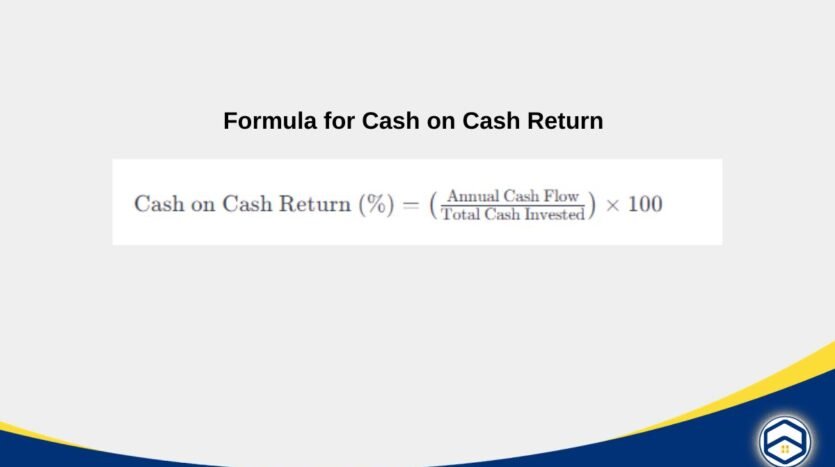 Calculate Cash on Cash Return