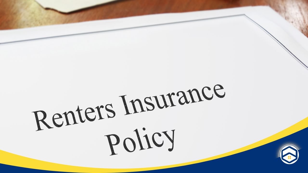 A 'Renters Insurance Policy in Santa Fe' document symbolizing tenant protection and liability coverage.