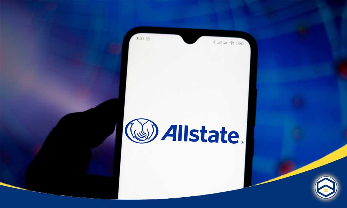 The image appears to be a screenshot of the Allstate mobile app, which is a major insurance provider in the United States.